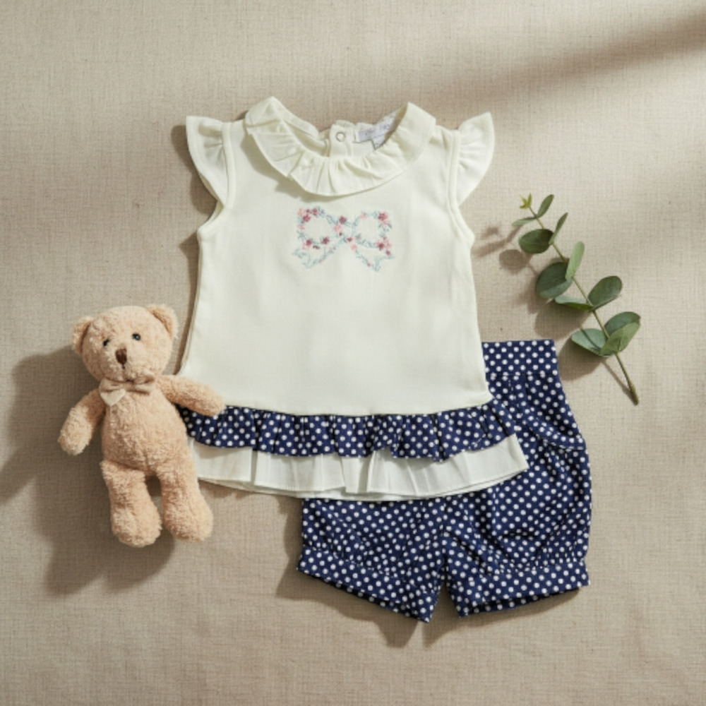 New Without Tags Baby Girl outfit set Shirt and Shorts Size 12 months